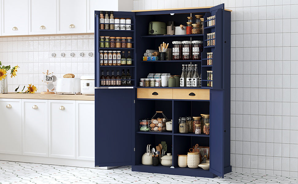 TOPMAX Large Freestanding Kitchen Pantry Storage Cabinet by HouseOfZazla