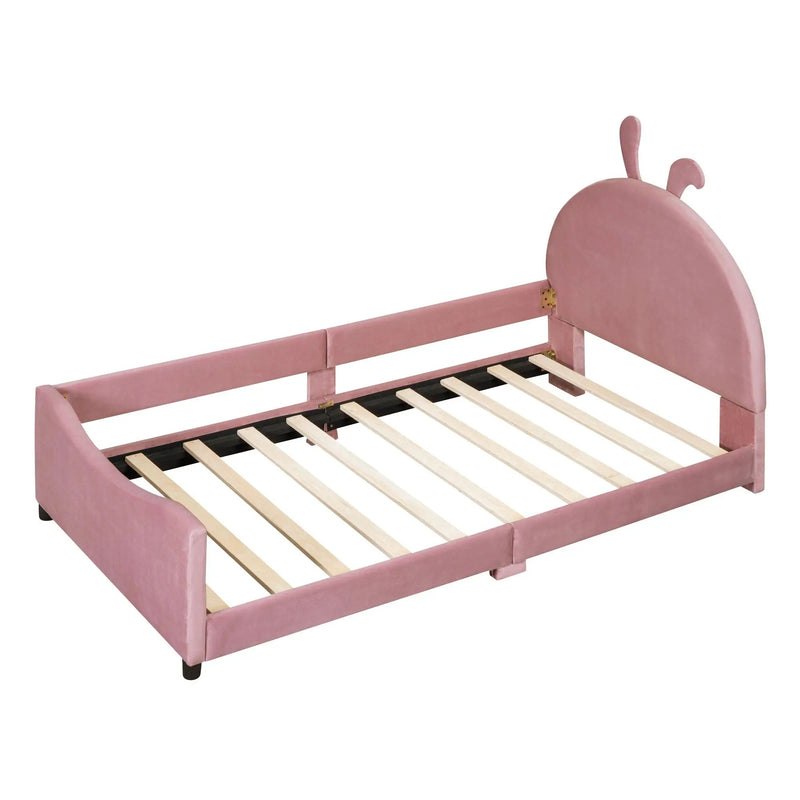 Upholstered Daybed With Rabbit Ear Shaped Headboard by HouseOfZazla