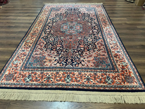 Karastan Rug 5.9 x 9, Kashan Medallion #741, Original Collection 700 Series, Discontinued, Wool Pile, photo 2 of 13