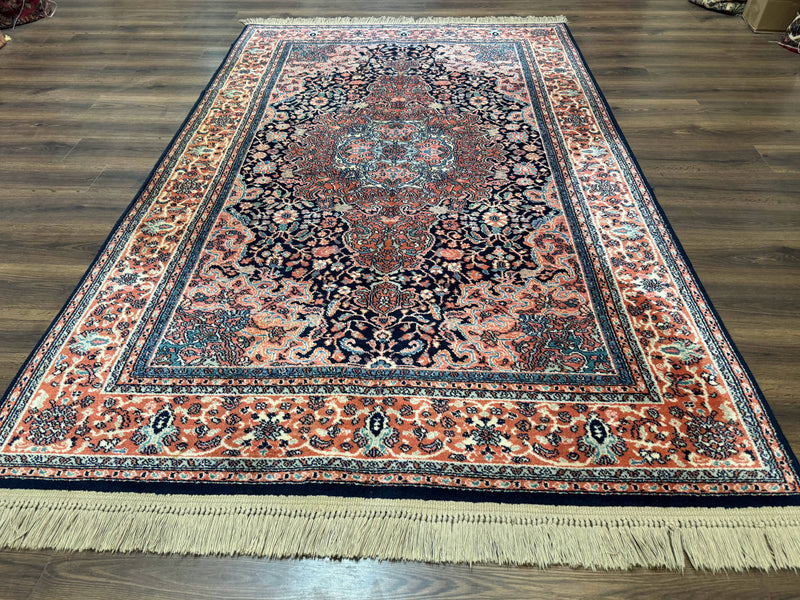 Karastan Rug 5.9 x 9, Kashan Medallion #741, Original Collection 700 Series, Discontinued, Wool Pile by Jewel Rugs