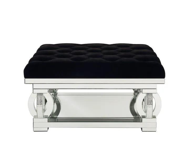 Ornat - Ottoman - Faux Square Diamonds by Unique Piece Furniture