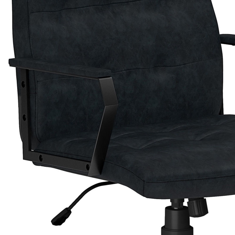 Foley - Swivel Office Chair - Distressed Blue by HouseOfZazla
