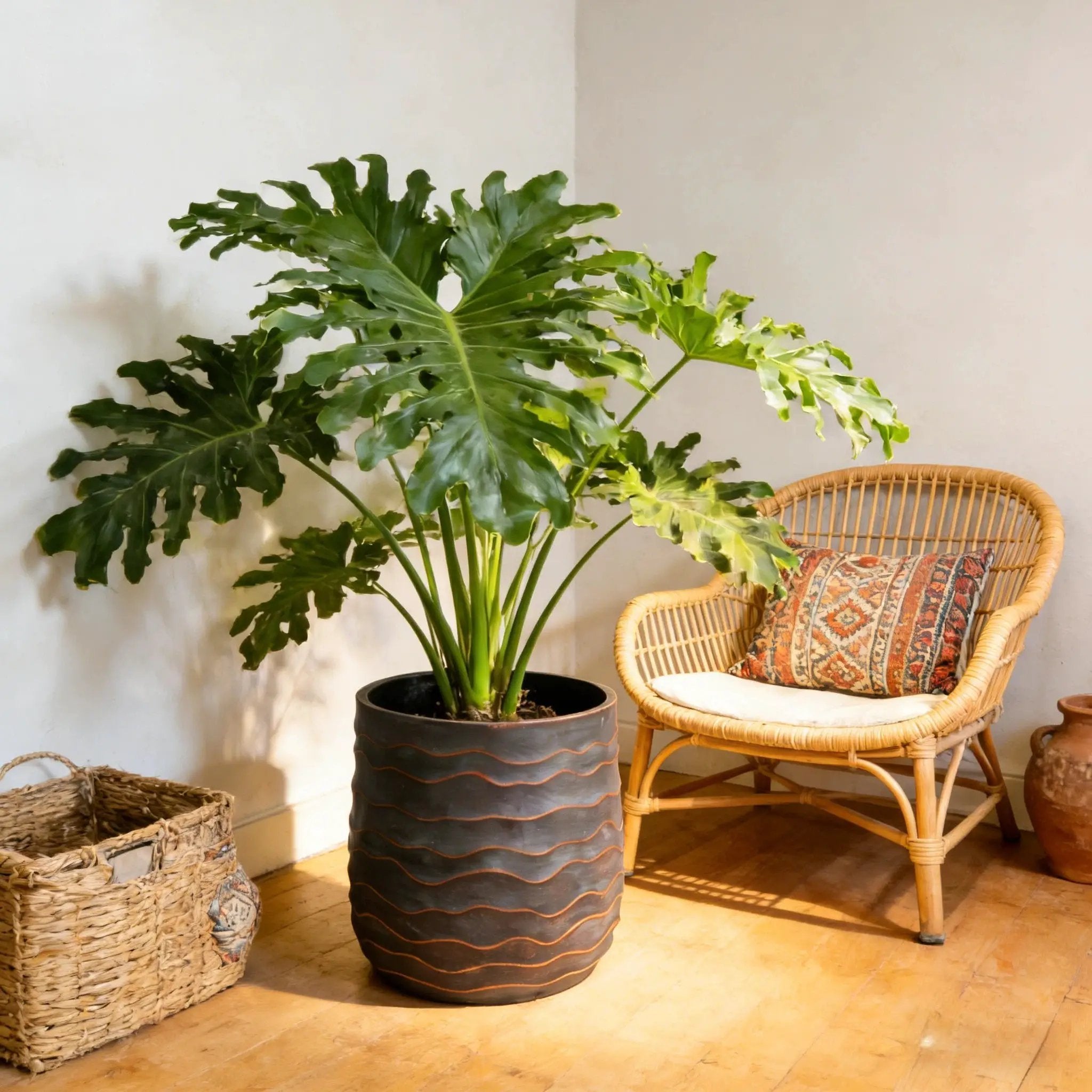 Large Round Planters Set of 2 by HouseOfZazla