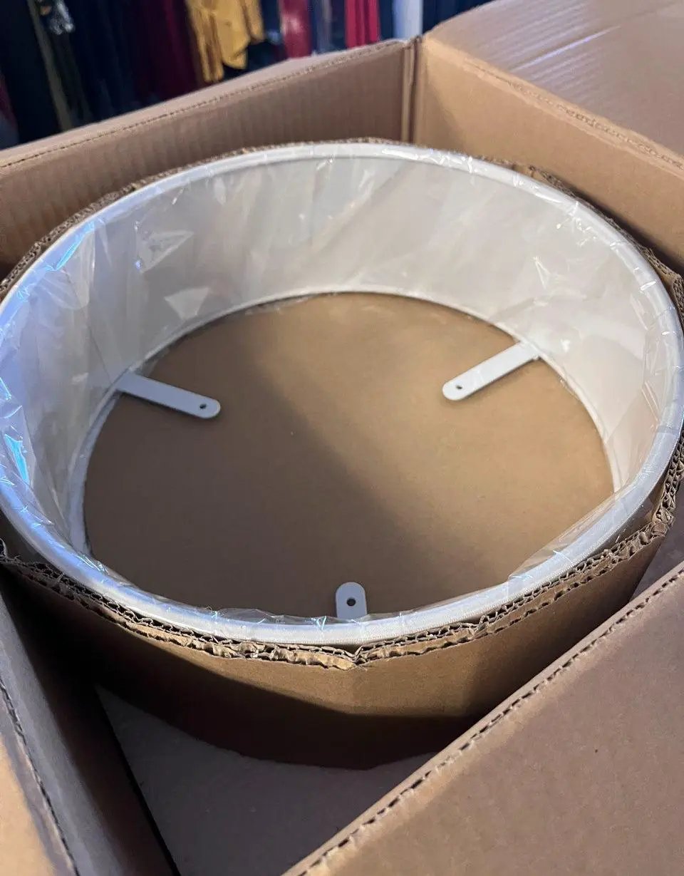 Open Box Progress Lighting Inspire Collection 13 in. 2- Light Brushed Nickel Transitional Kitchen Ceiling Light Drum Flush Mount by Selzalot