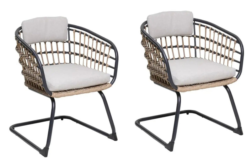 Wicker Dining Chair Set of 2 by HouseOfZazla