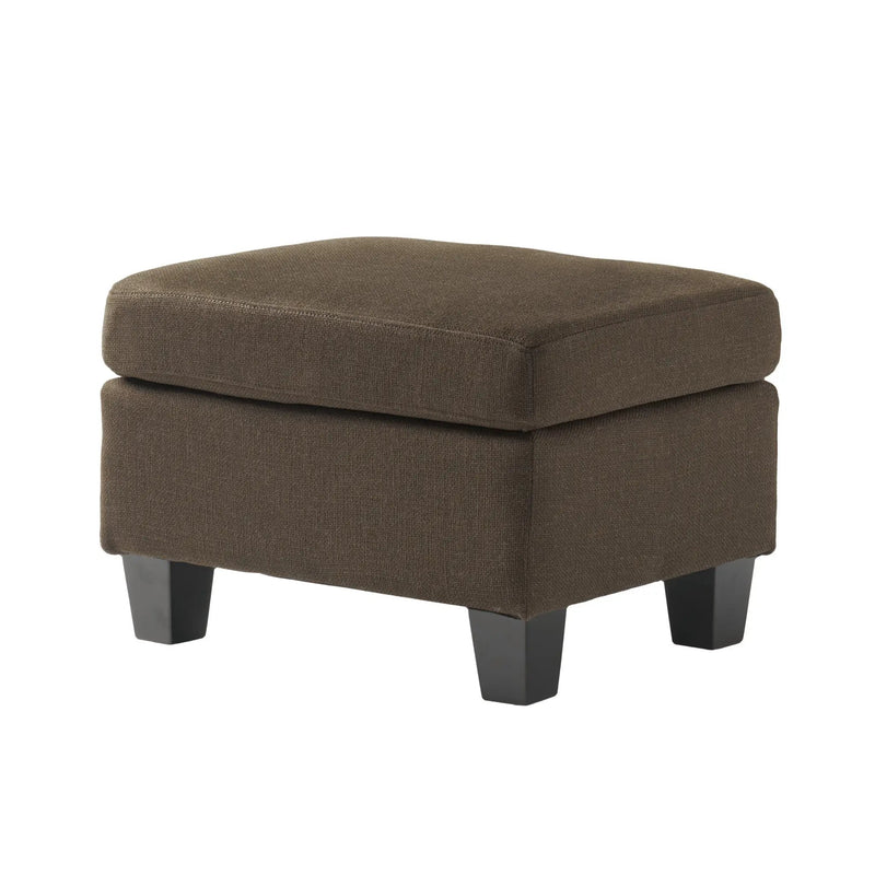 Upholstered Ottoman, Chocolate by HouseOfZazla