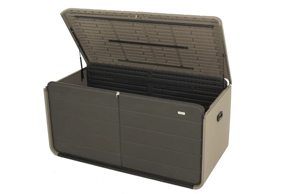 200 Gallon Plastic Deck Box with Lock and Waterproof Lid