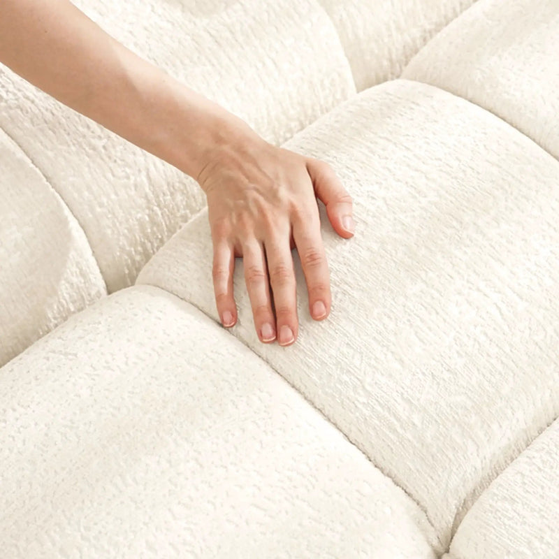 Sofa Set With Ottoman And Pillows, Textured, High Resilience Cushions by HouseOfZazla