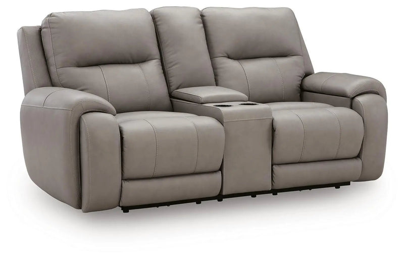 Real Moments - Power Reclining Loveseat With Audio Seating - Ash by Unique Piece Furniture
