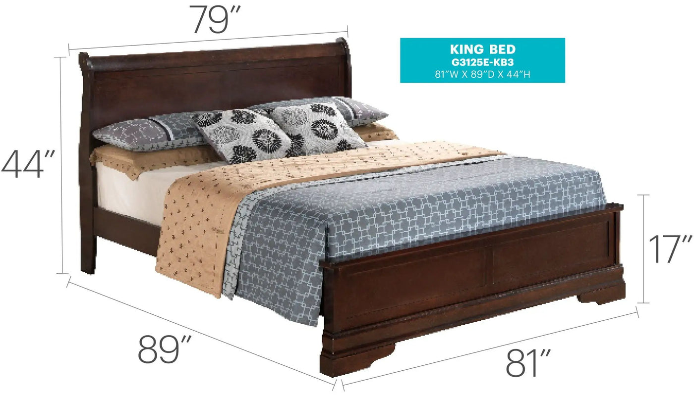 Sleigh Bed With Low Footboard by HouseOfZazla