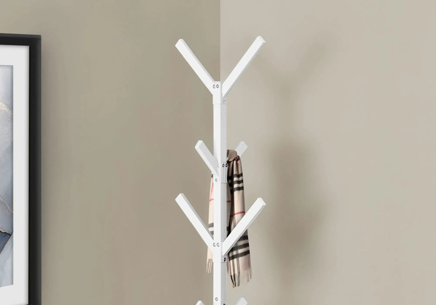 Coat Rack, Hall Tree, Free Standing, 8 Hooks, Entryway, Contemporary & Modern by Unique Piece Furniture