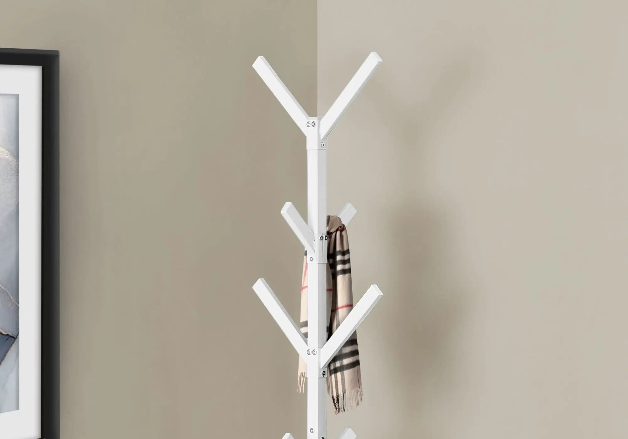 Coat Rack, Hall Tree, Free Standing, 8 Hooks, Entryway, Contemporary & Modern by Unique Piece Furniture
