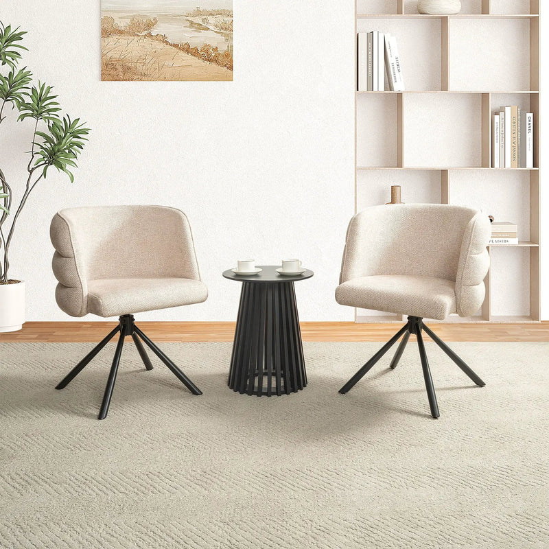 270 Degree Swivel Upholstered Desk Chairs (Set of 2) by Unique Piece Furniture
