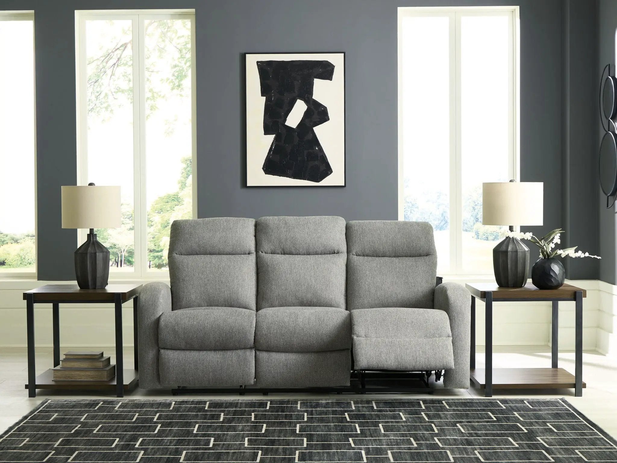 Gauntlet - Reclining Sofa - Sterling by Unique Piece Furniture