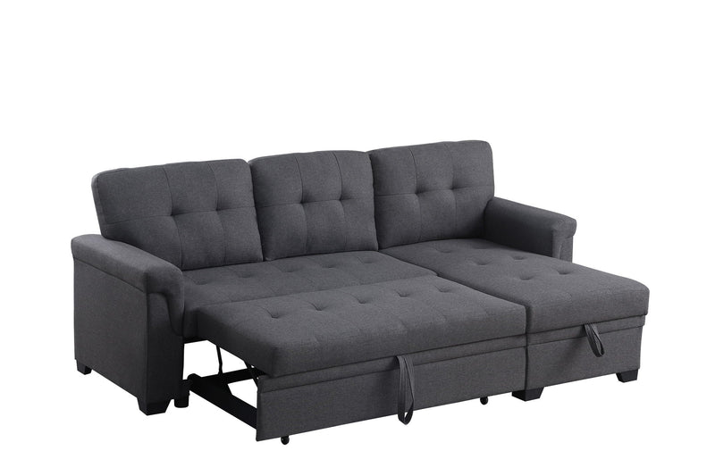 Lucca - Reversible Sleeper Sectional Sofa With Storage Chaise by HouseOfZazla