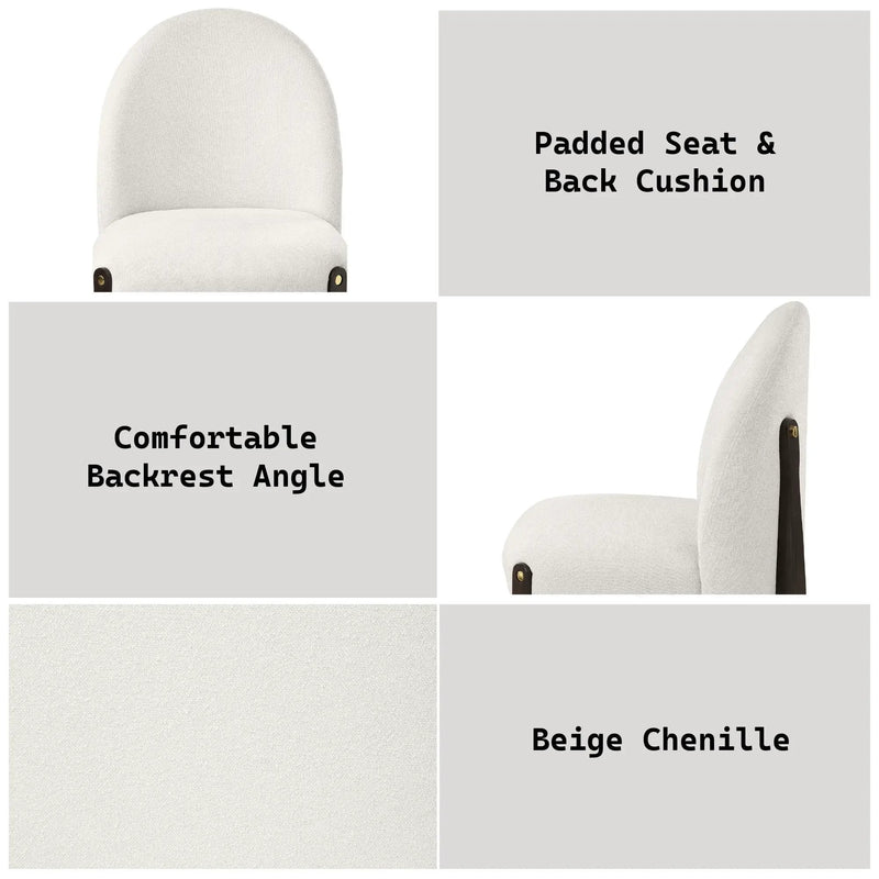 Clayten - Side Chair (Set of 2) - Beige by Unique Piece Furniture