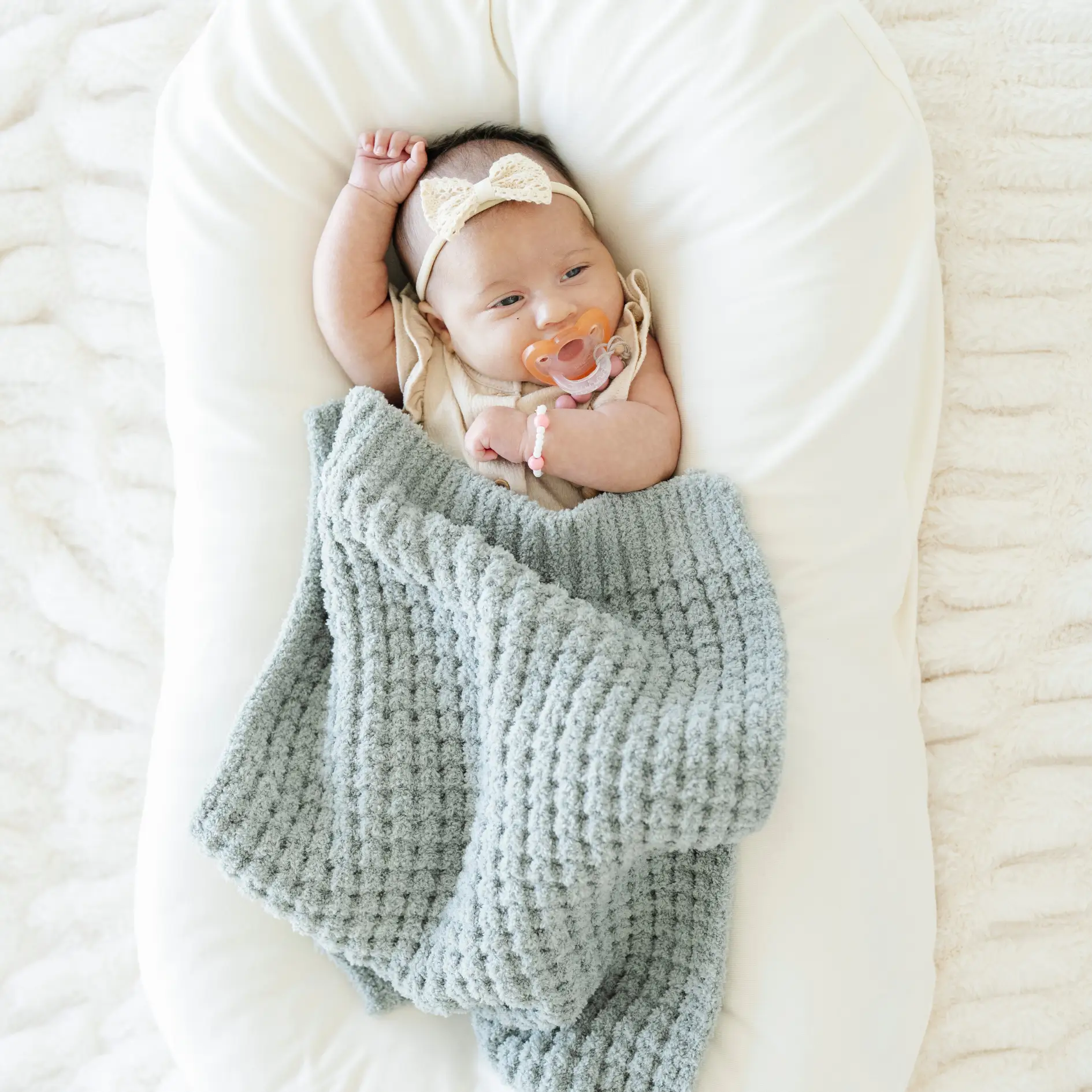 Waffle Knit Mini Blankets by HouseOfZazla