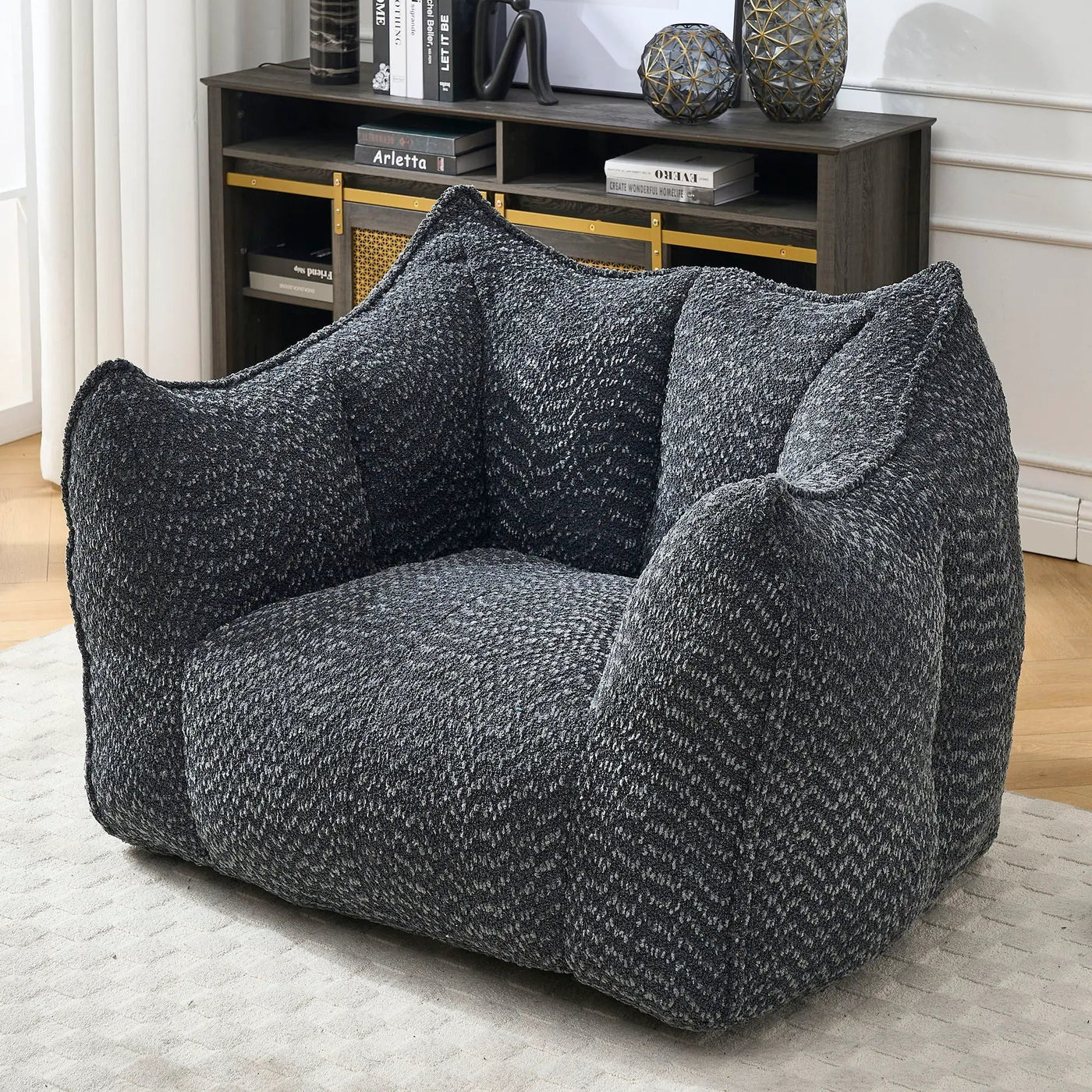 Comfortable Chenille Sofa Chairs With Highly Resilient Foam by HouseOfZazla