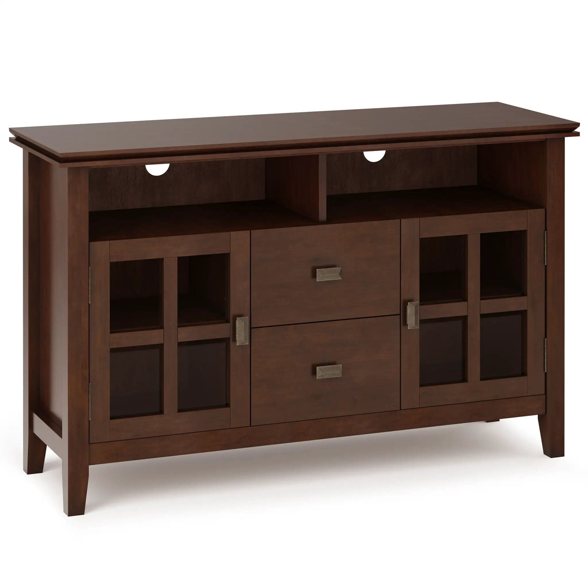 Artisan - TV Media Stand, Handcrafted - Russet Brown by HouseOfZazla