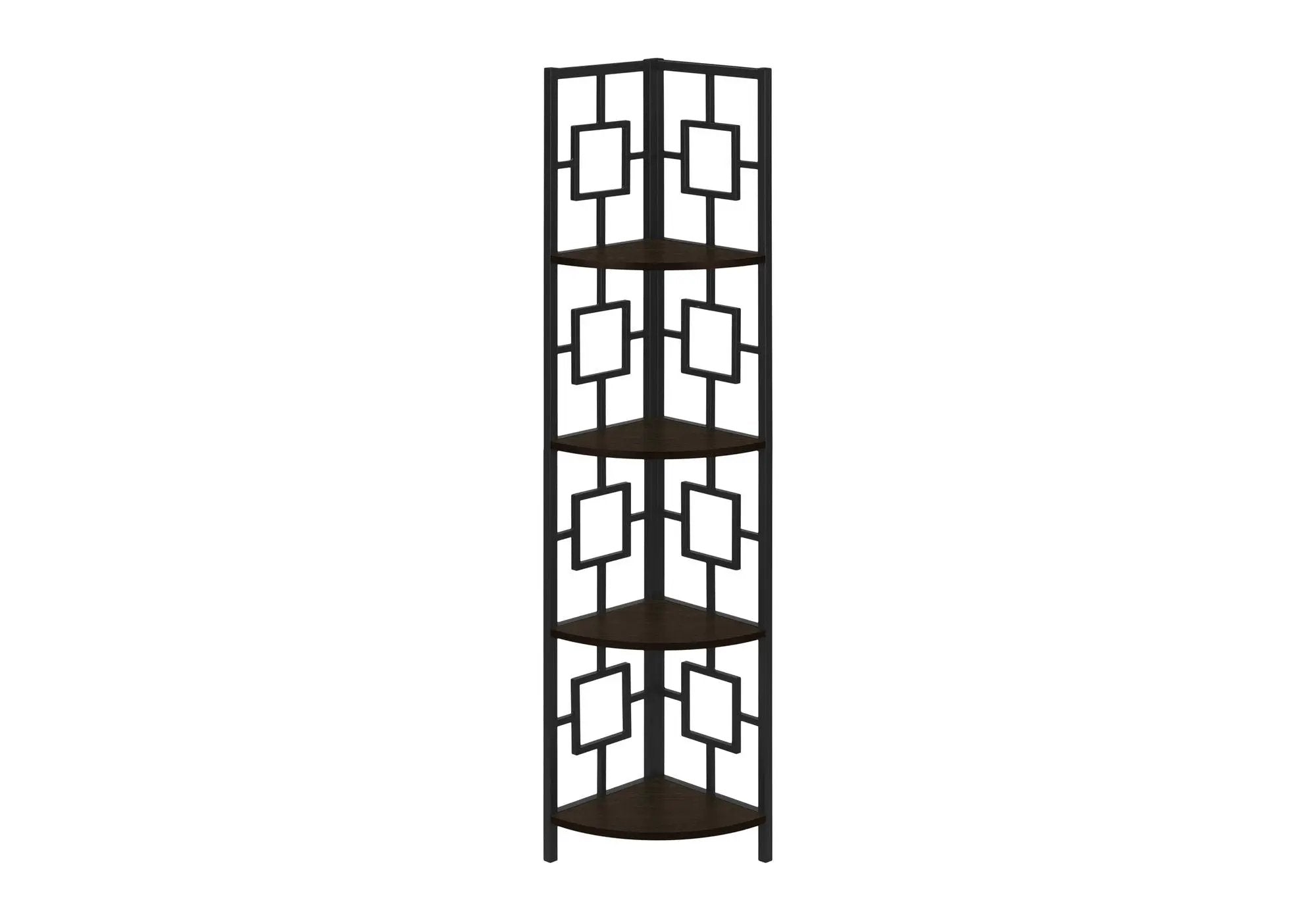 4 Tier Corner Bookshelf - Contemporary & Modern by HouseOfZazla