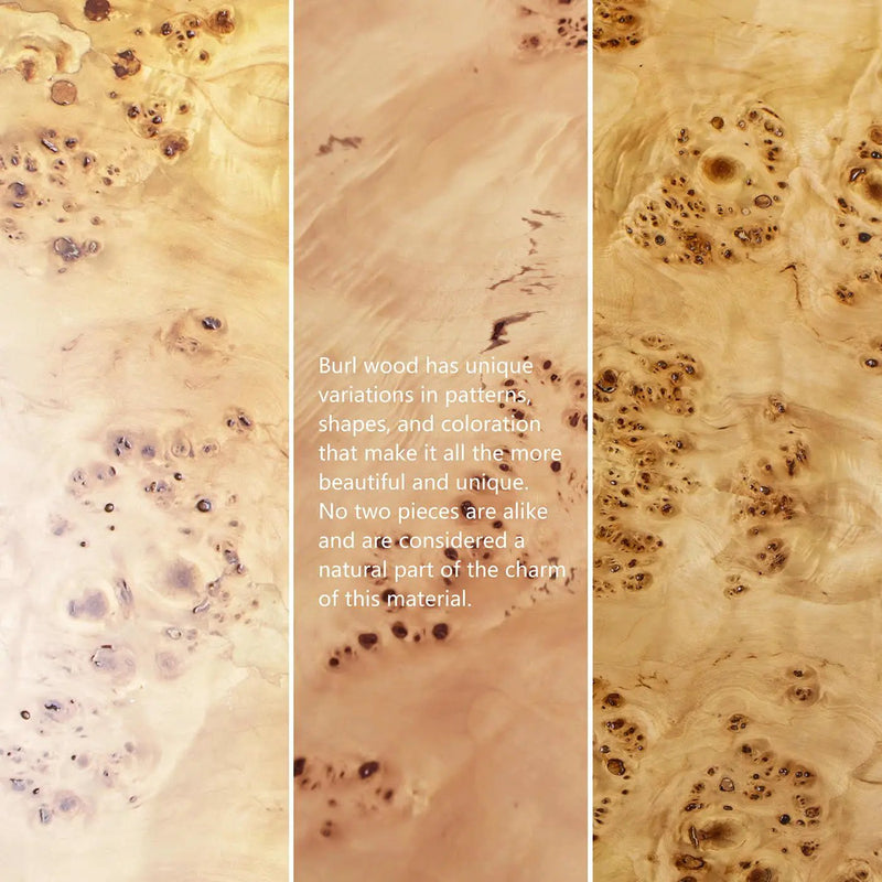Nebula - Round Pillar Leg Coffee Table - Warm Natural Brown Burl by HouseOfZazla
