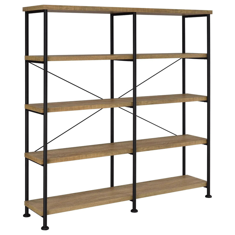 Analiese 63-inch 4-shelf Double Bookshelf Mango by Unique Piece Furniture