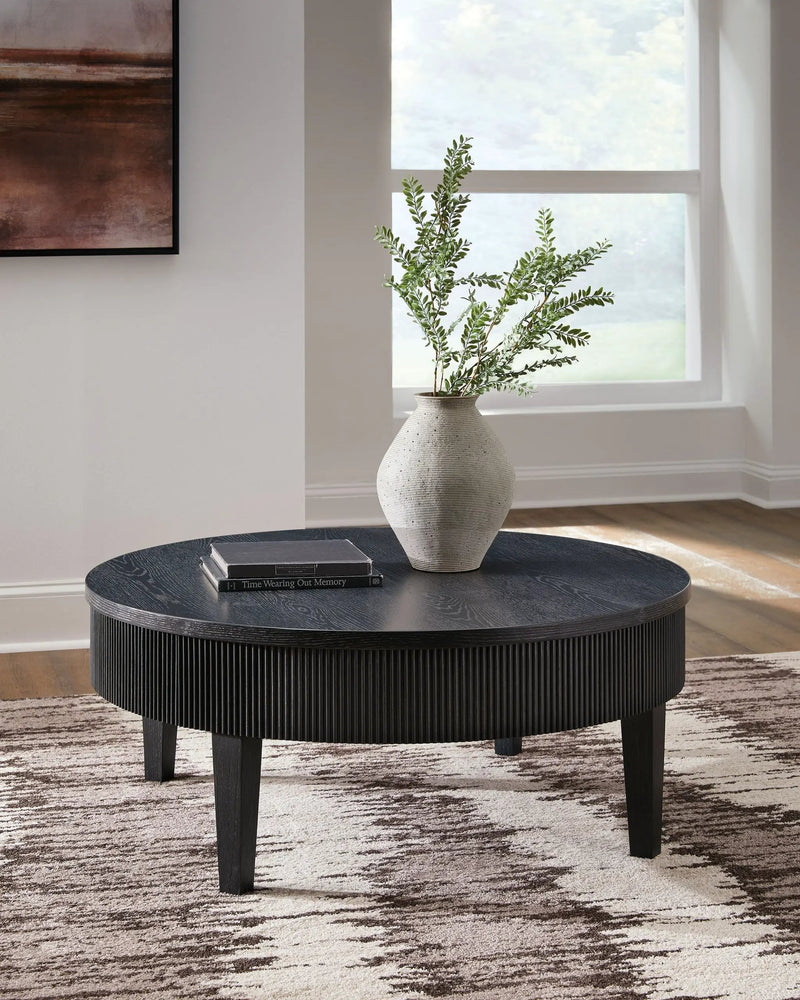Marstream - Round Cocktail Table - Black by Unique Piece Furniture