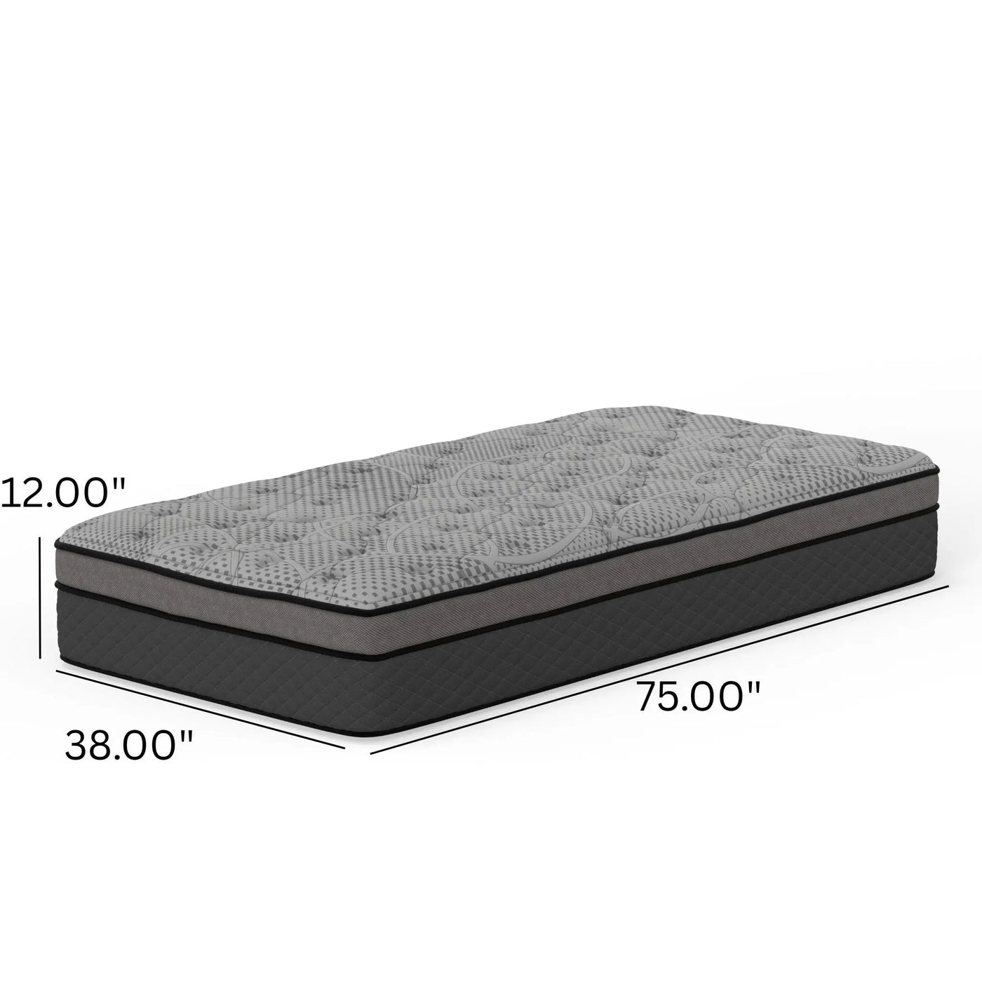 CS Hybrid - 12" Pocket Coil Mattress by HouseOfZazla