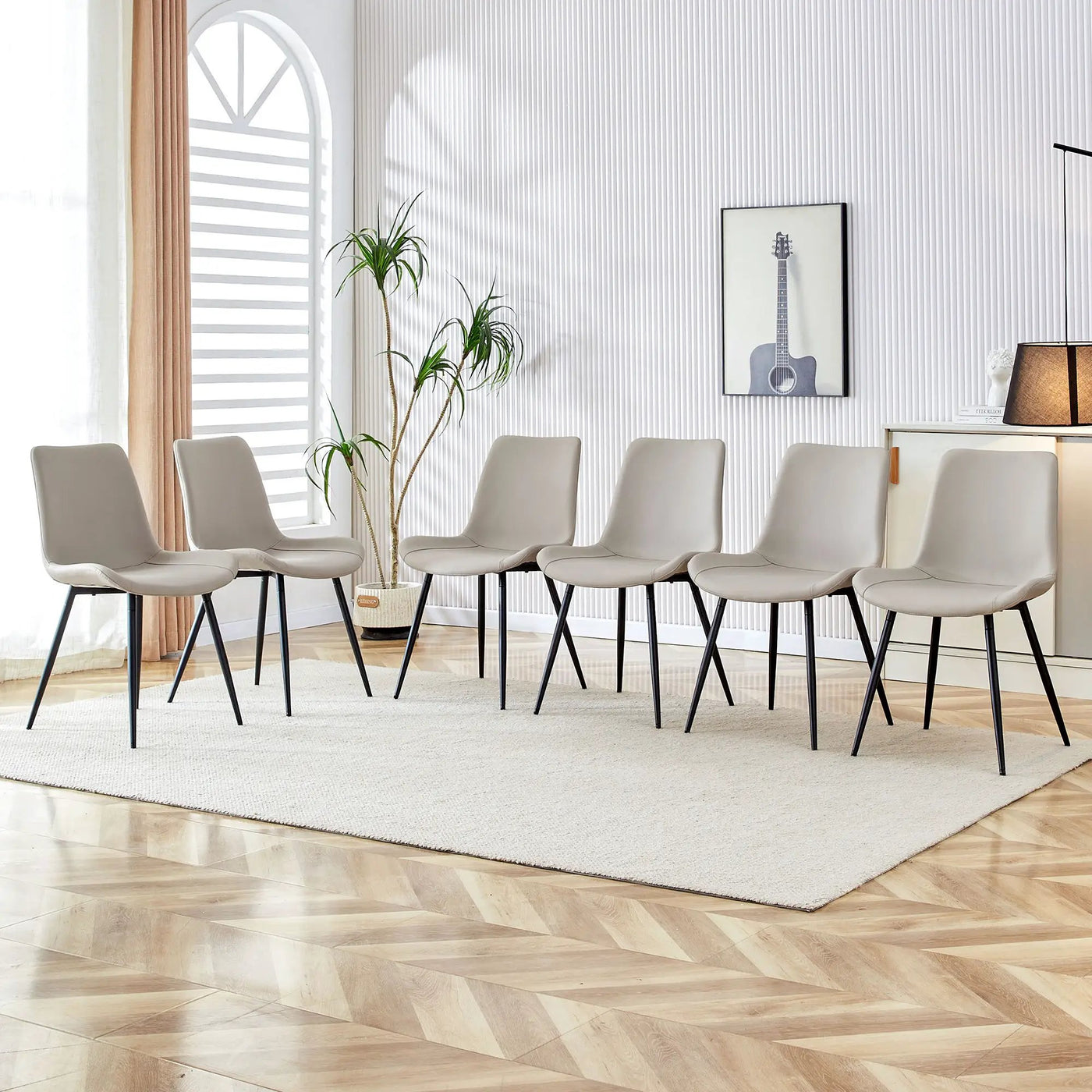 Modern Medieval Style Restaurant Cushioned Chairs With Suede Backrests by Unique Piece Furniture