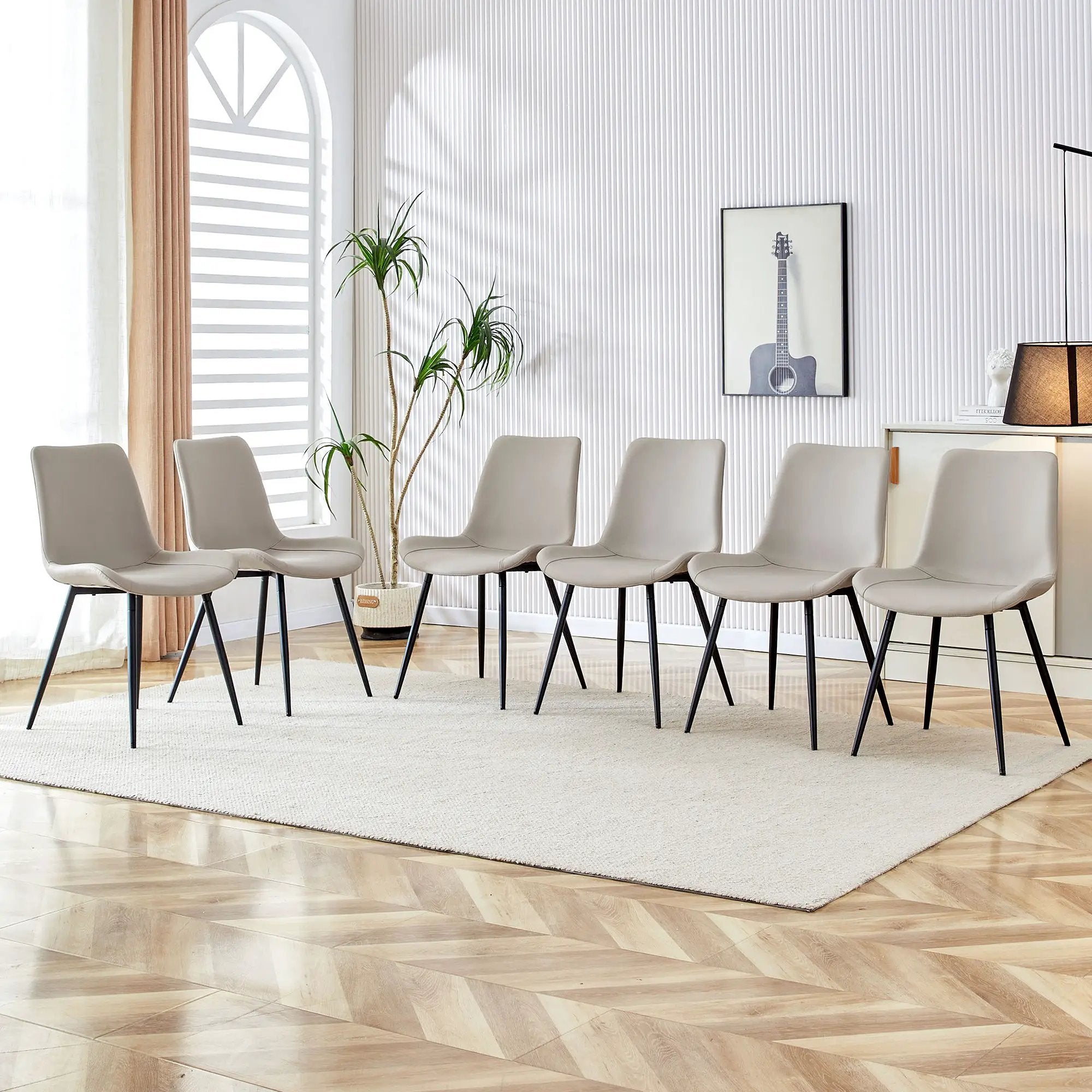 Modern Medieval Style Restaurant Cushioned Chairs With Suede Backrests by Unique Piece Furniture