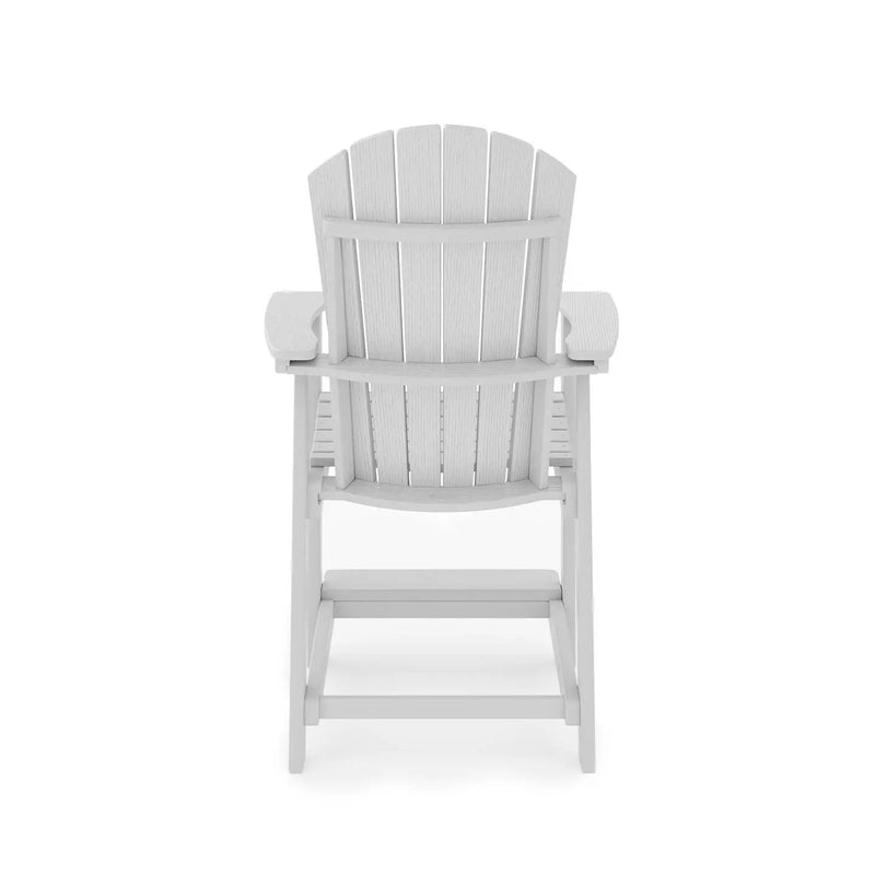 Adirondack Style Counter Chair Stylish HDPE Poly Lumber For Dining, Patio, And Garden Comfort by HouseOfZazla