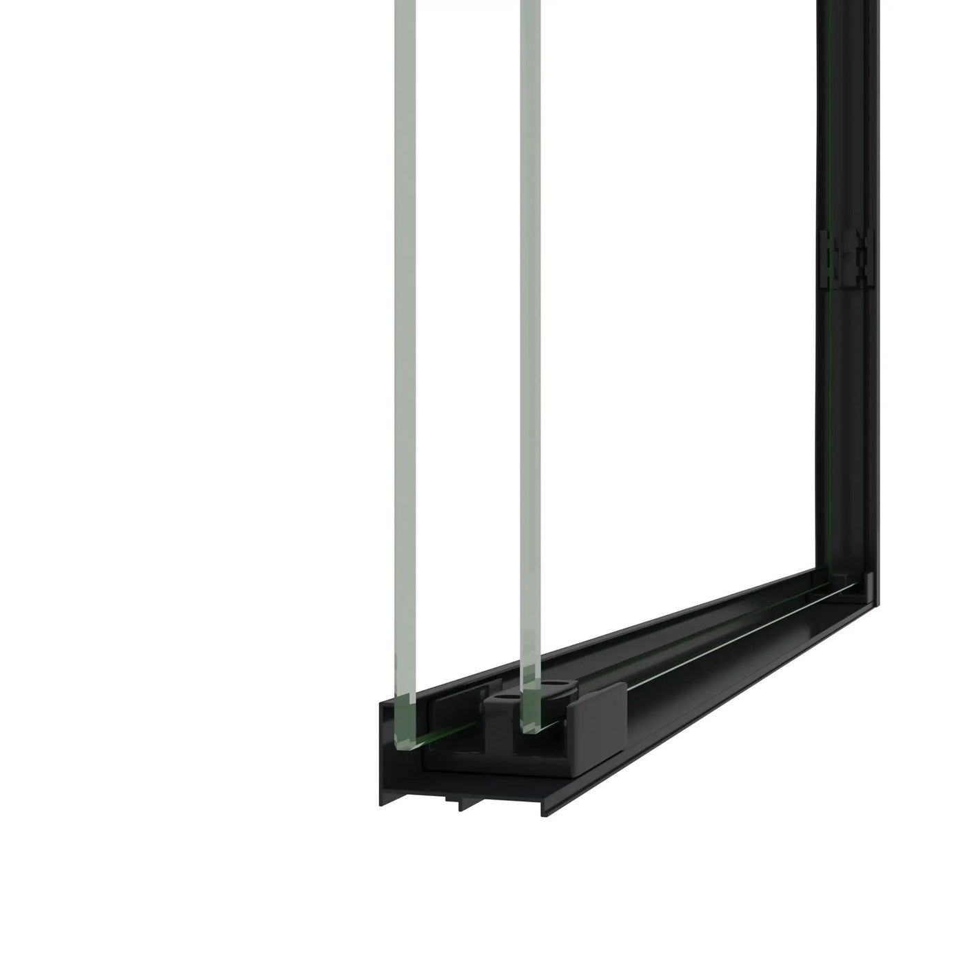 Double Sliding Shower Door With Explosion Proof Film by HouseOfZazla