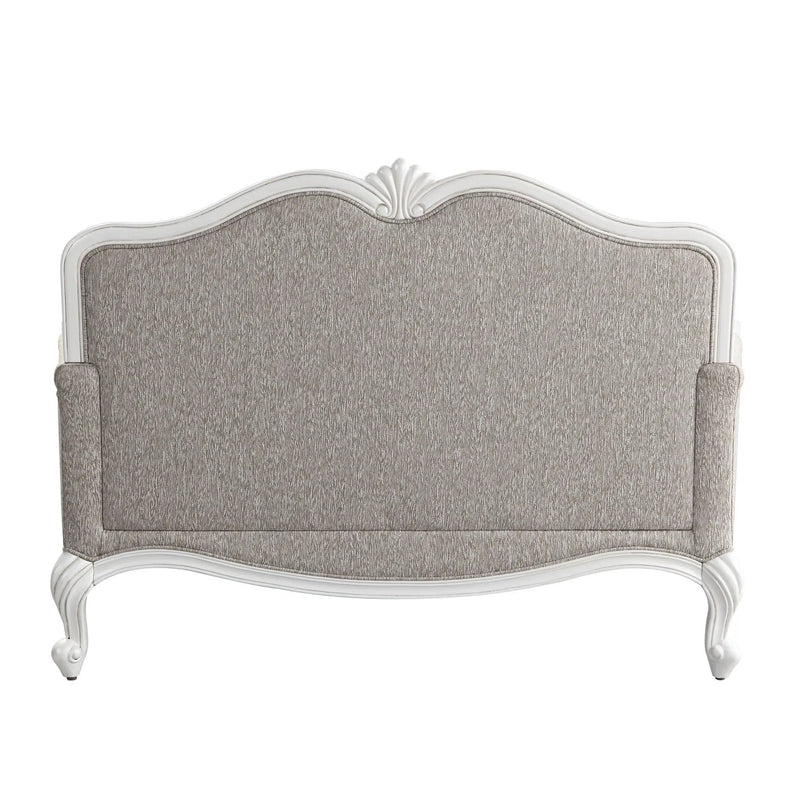 Ciddrenar - Loveseat With 3 Pillows - Fabric & White by Unique Piece Furniture