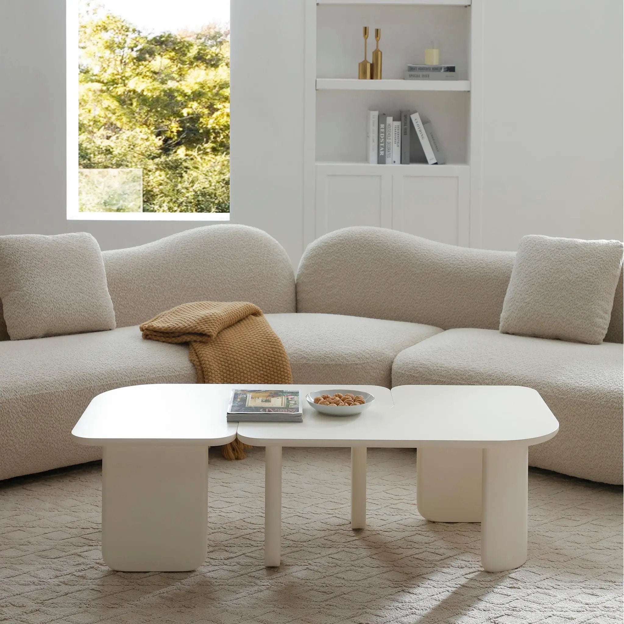L-Shape Coffee Table For Living Room by Unique Piece Furniture