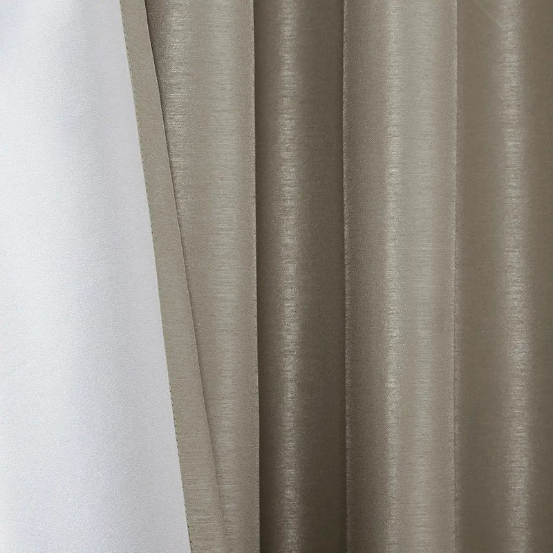 Twist Tab Total Blackout Window Curtain Panel Pewter 50x95 by HouseOfZazla