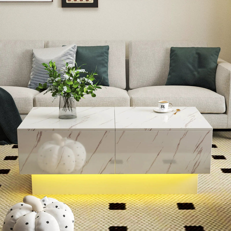 Coffee Table with Sliding Tabletop and Hidden Storage by HouseOfZazla
