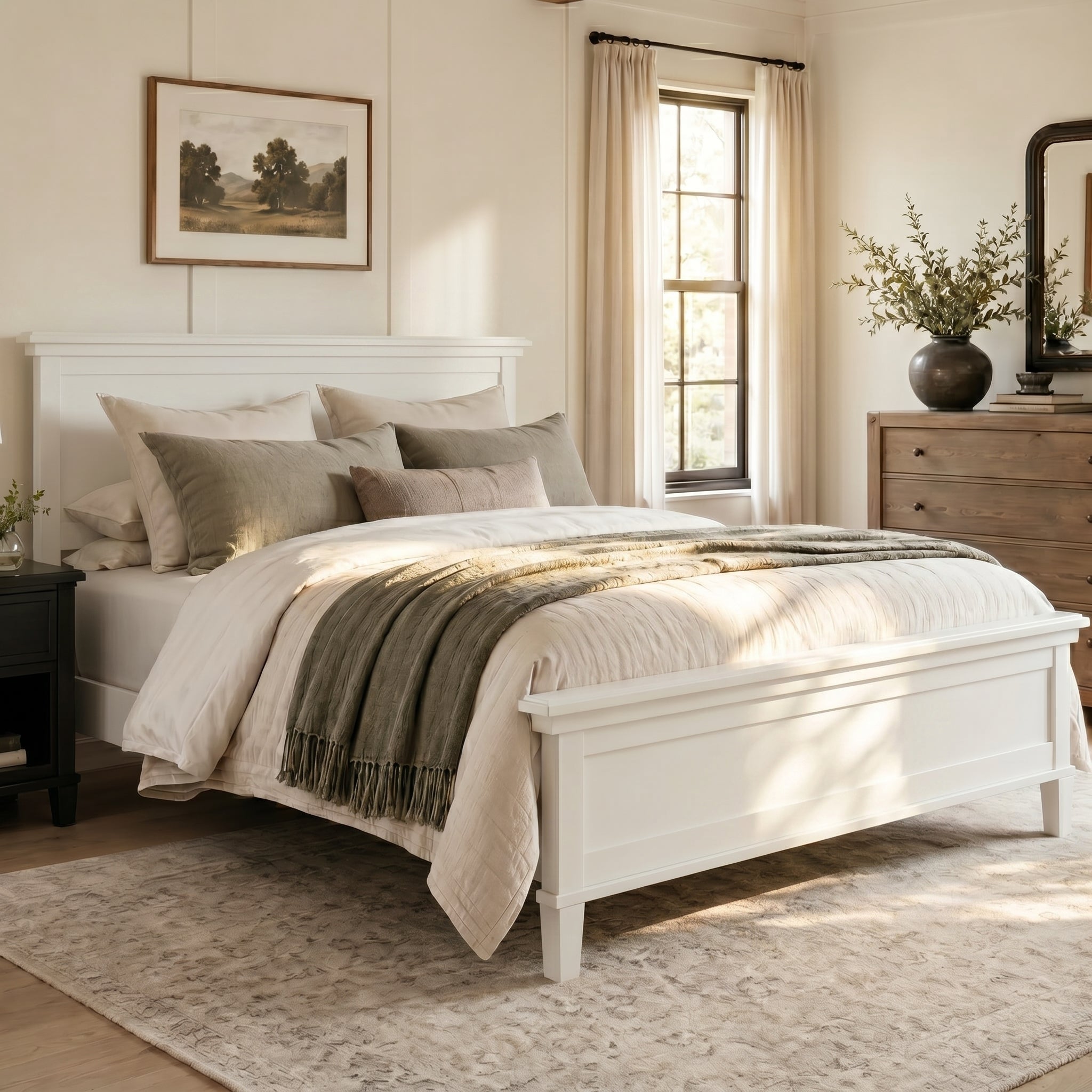 Mid-Century Modern Wood Platform Bed by HouseOfZazla