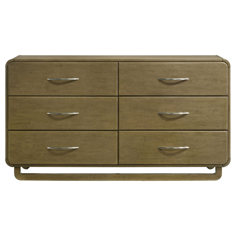Tully - 6 Drawer Dresser - Nutmeg Brown by HouseOfZazla