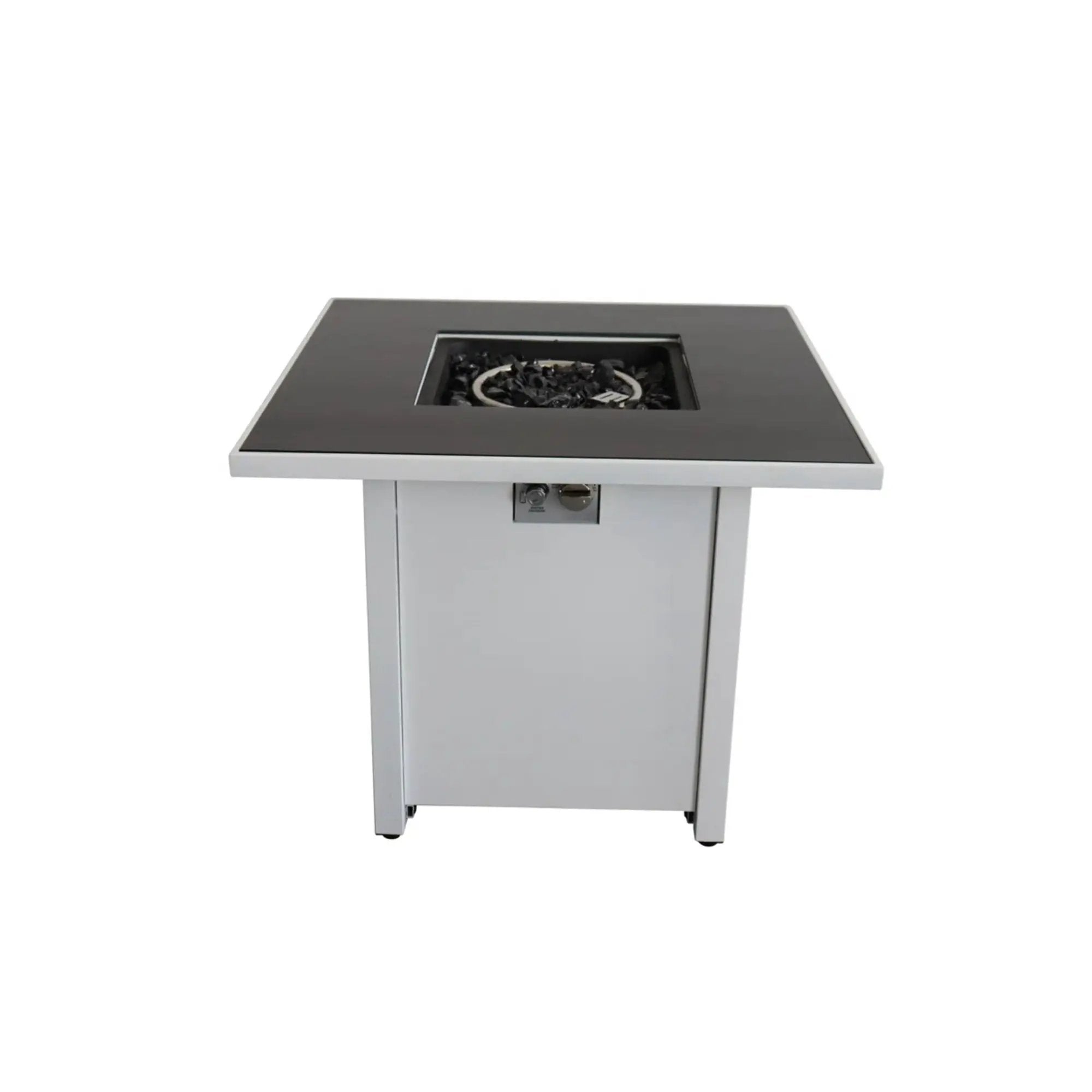 Fire Pit With Powder Coated And Top - White by HouseOfZazla