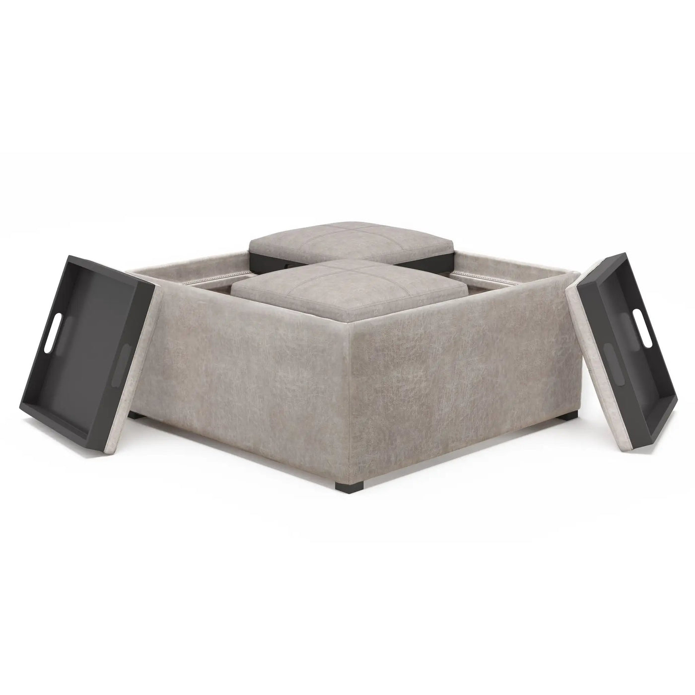 Avalon - Square Coffee Table, Storage Ottoman by Unique Piece Furniture