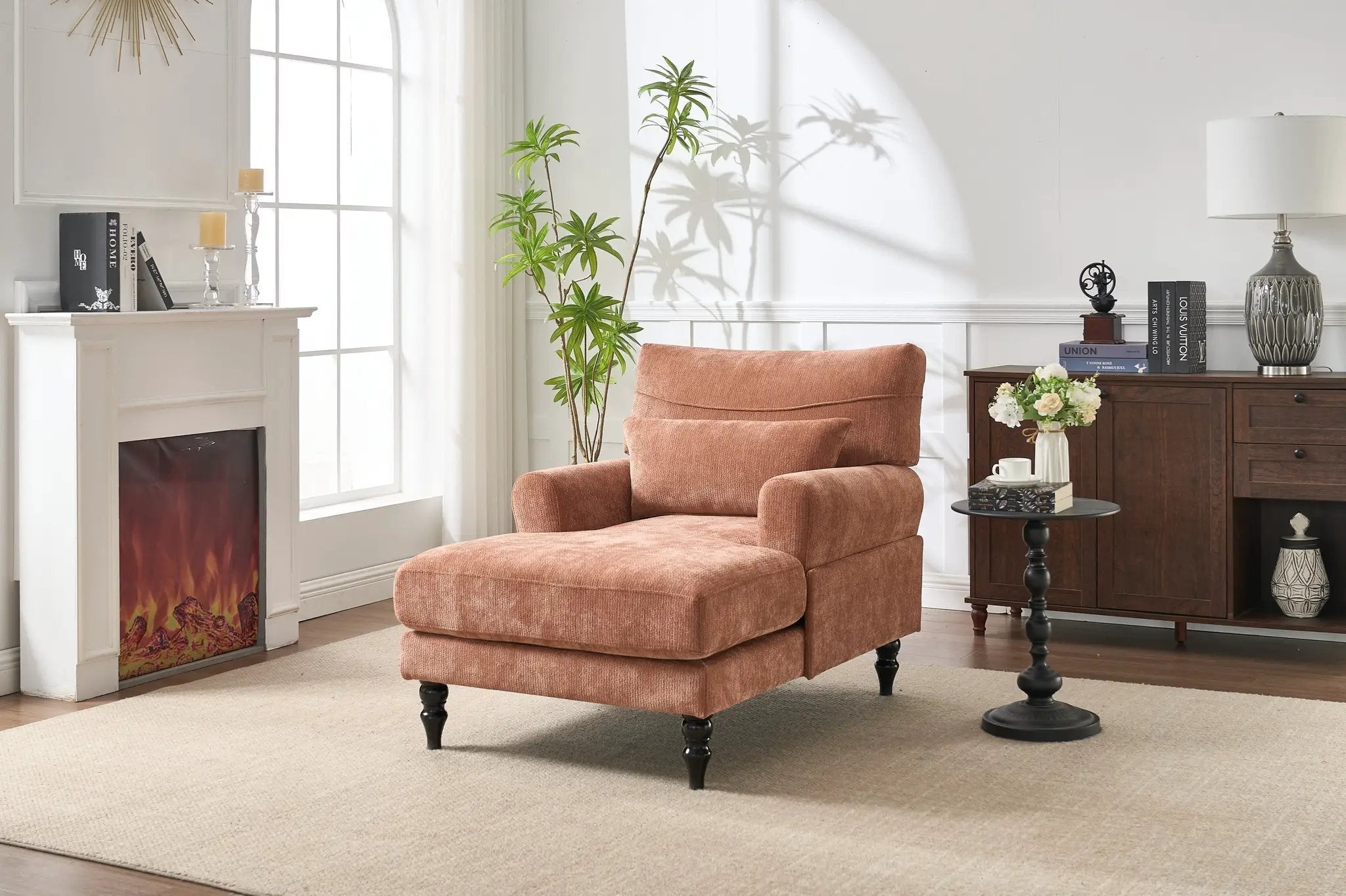 Modern Chaise Lounge Upholstered Indoor Recliner Sofa by HouseOfZazla
