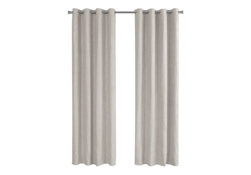 2 Pieces Set, Curtain Panel, Room Darkening, Grommet, Contemporary & Modern by Unique Piece Furniture