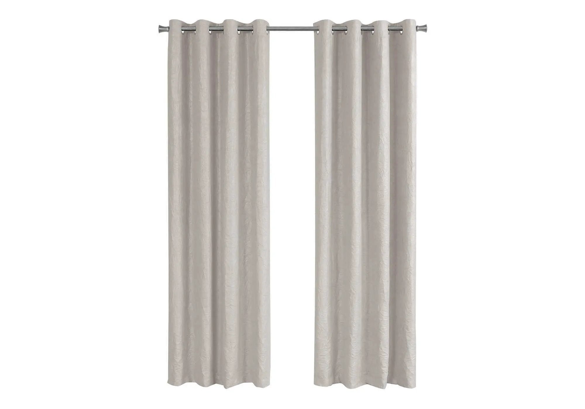 2 Pieces Set, Curtain Panel, Room Darkening, Grommet, Contemporary & Modern by Unique Piece Furniture