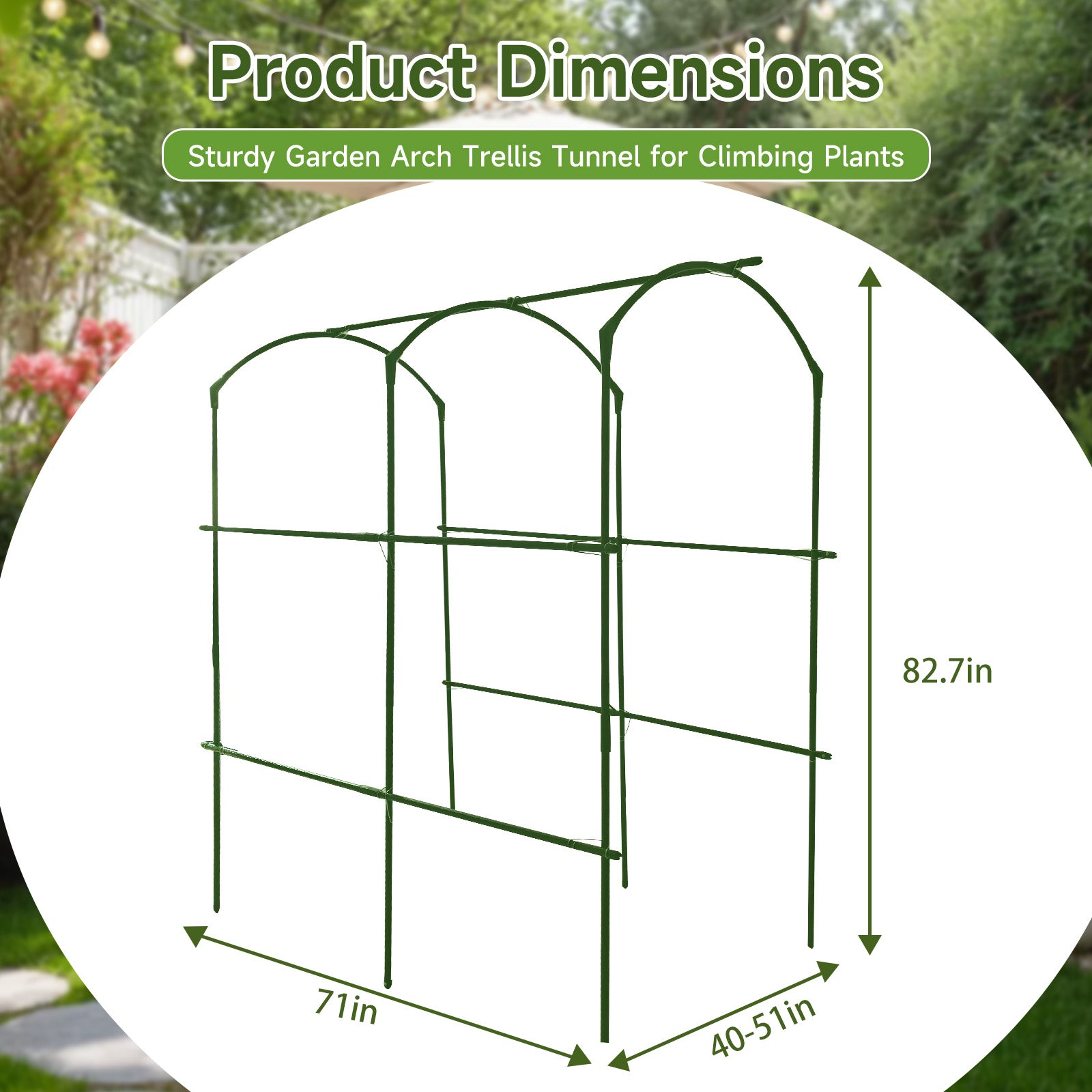 Heavy Duty 20mm Large Diameter Metal Cucumber & Loofah Trellis by HouseOfZazla