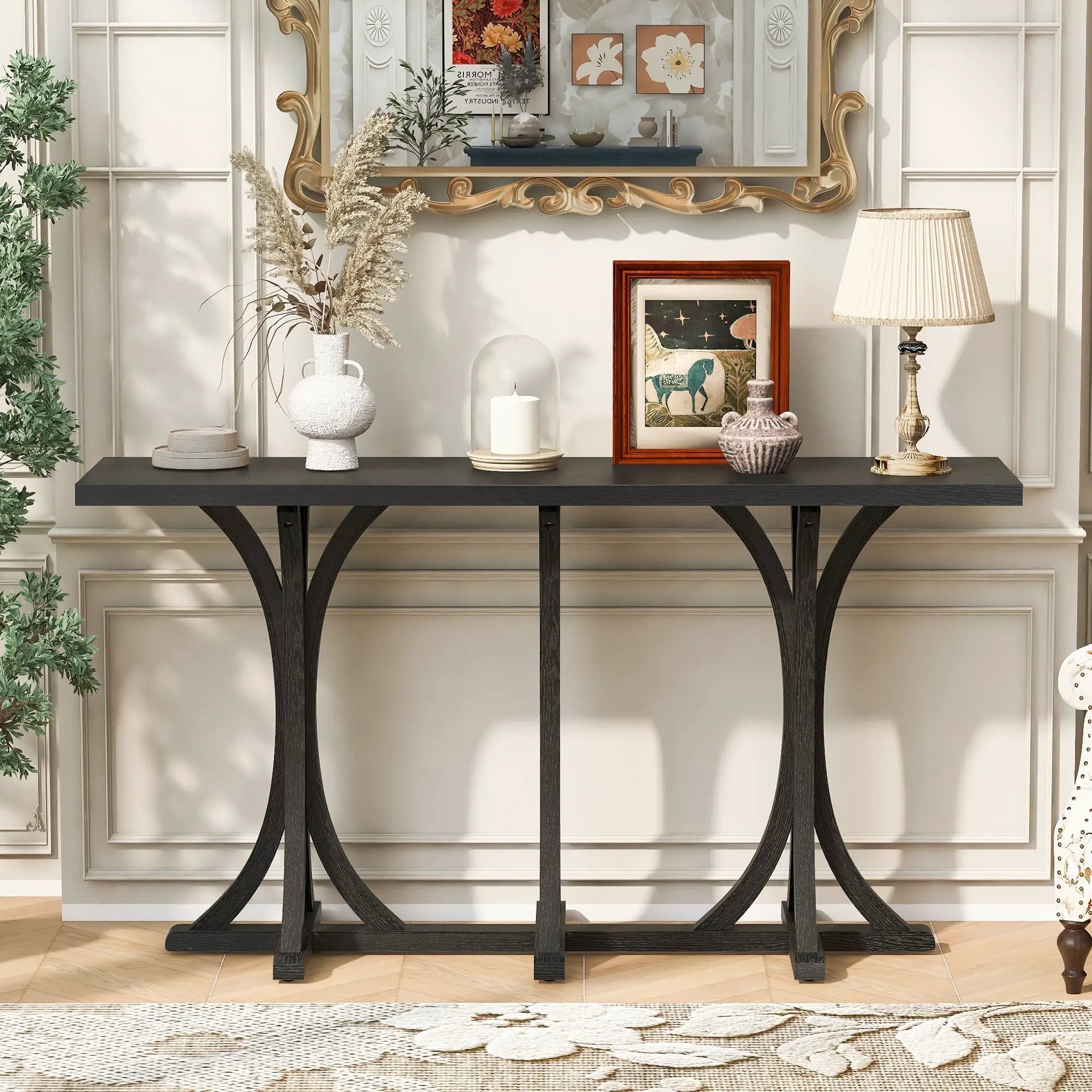 U-Style 59.8'' Wooden Console Table by HouseOfZazla