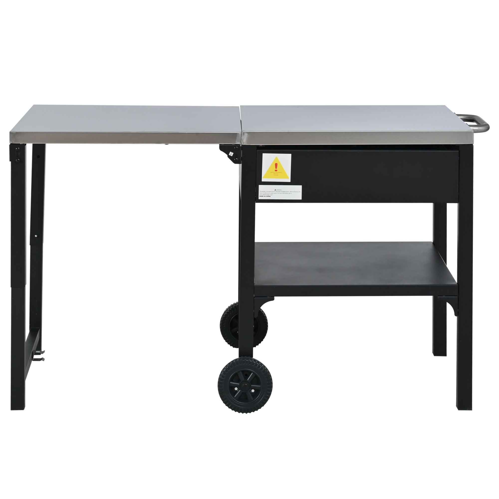 Foldable Outdoor Kitchen Cart With Storage For Patio by HouseOfZazla