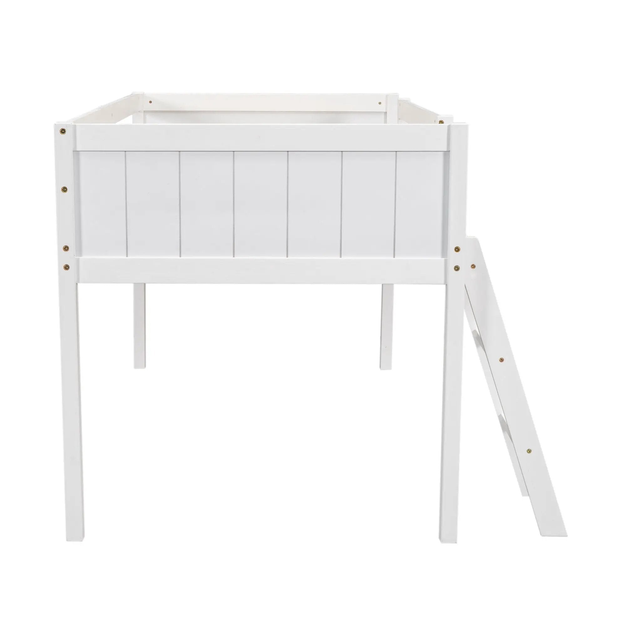 Low Loft Bed With Adjustable Ladder by Unique Piece Furniture