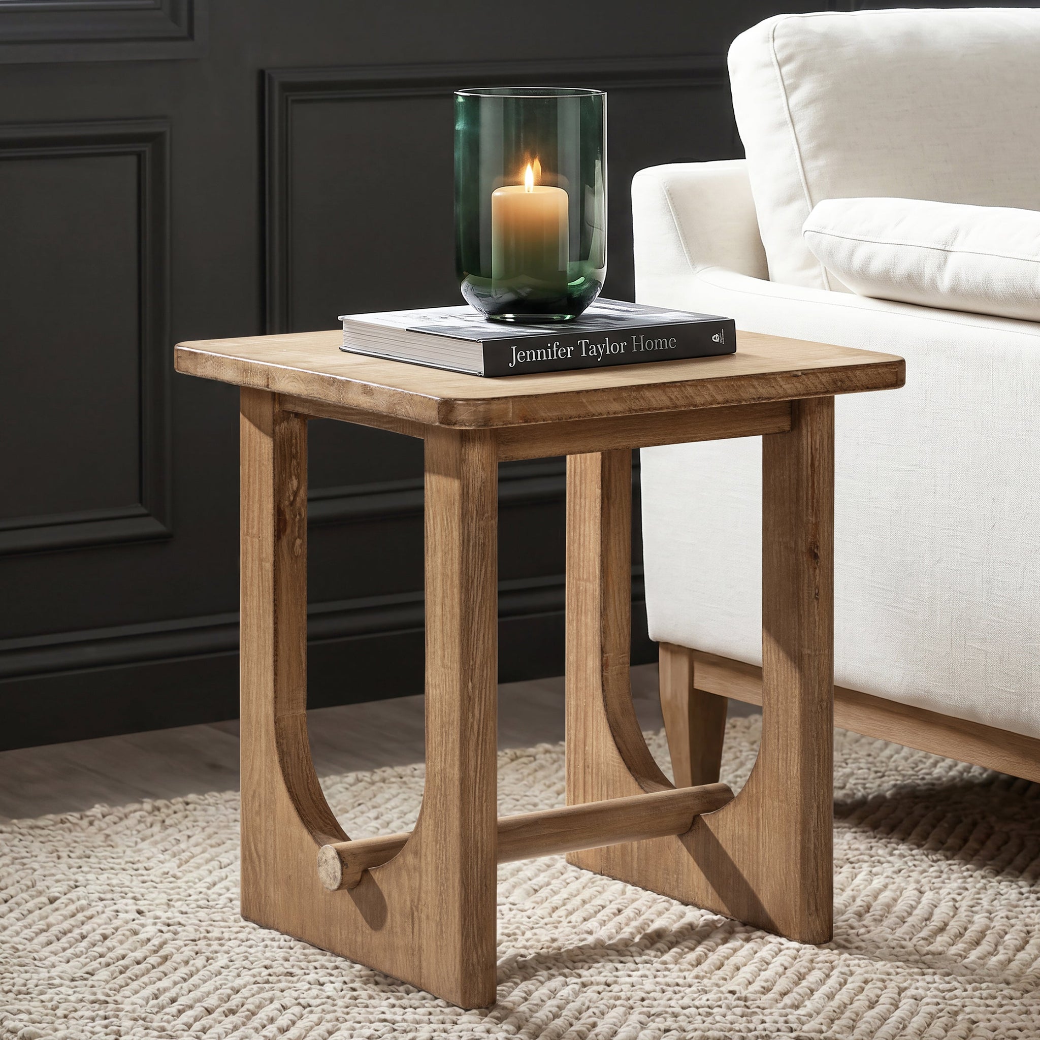Turnkey 22" Square Side Table Antique by HouseOfZazla