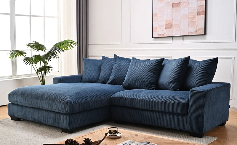 Luxe - Oversized 2 Piece Sectional Couches For Living Room, L Shaped Sofa With Chaise by HouseOfZazla