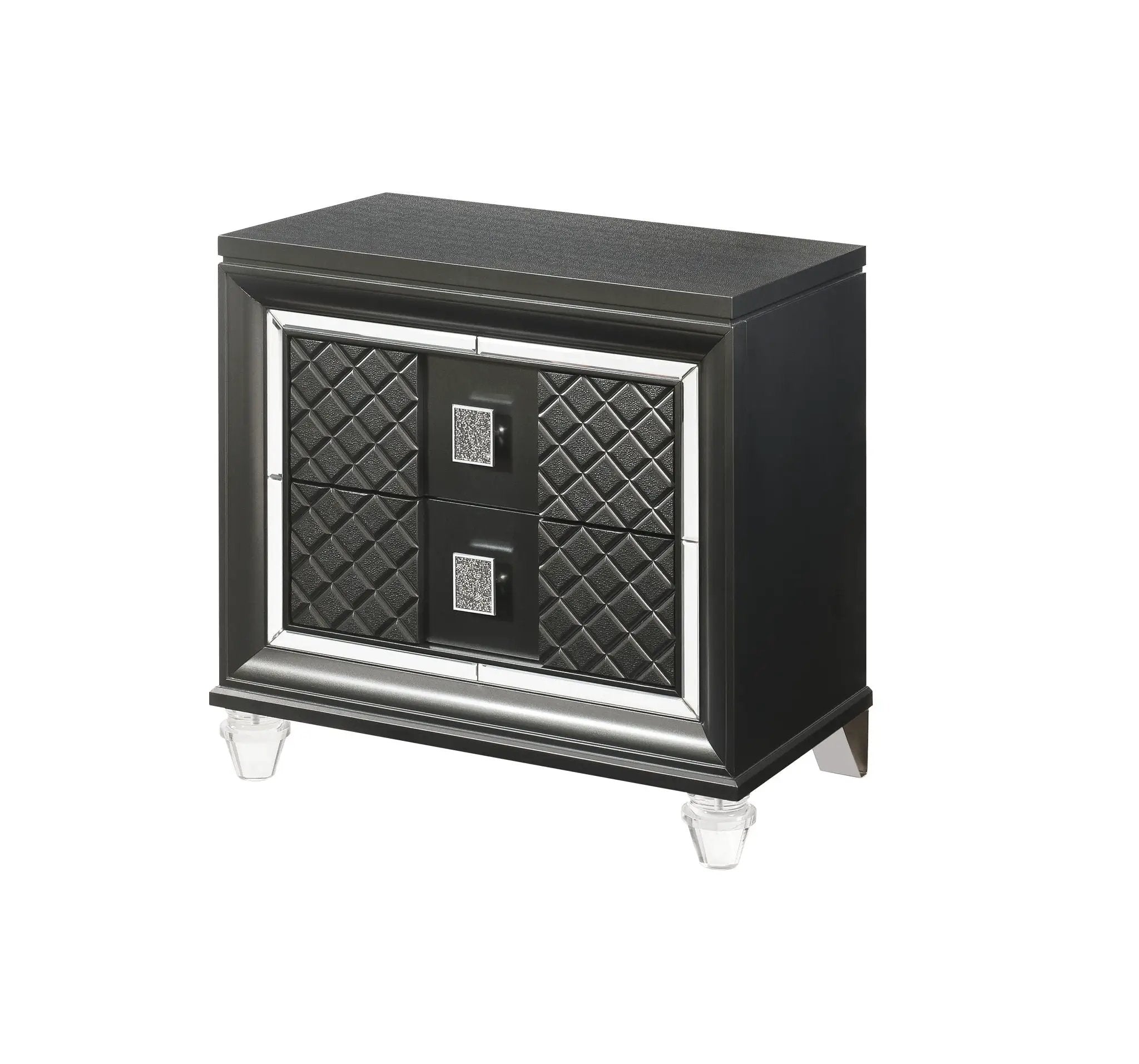 Sawyer - Metallic Nightstand - Gray by Unique Piece Furniture